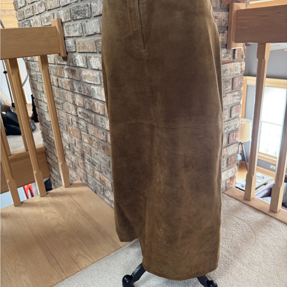 Margaret Godfrey Maxi Suede Skirt